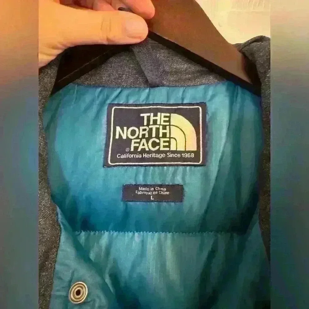 North Face Vest Men's Size large blue grey